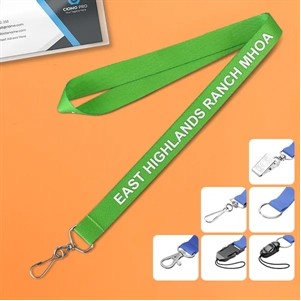 5/8" Imprinted Nylon Lanyard