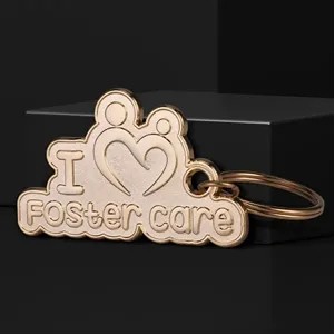 1.25" Die Struck 2D Key Chain (No Color)