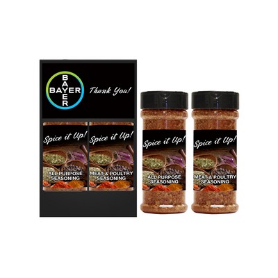 2 Pack Spice/Rubs (8 Oz by Vol.) - Black