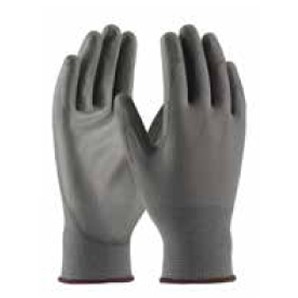 Seamless Knit Polyester Gloves w/Polyurethane Coating