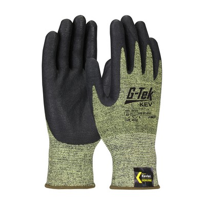 G-Tek® KEV™ Seamless Knit DuPont™ Kevlar® Blended Glove with Nitrile Coated Foam Grip