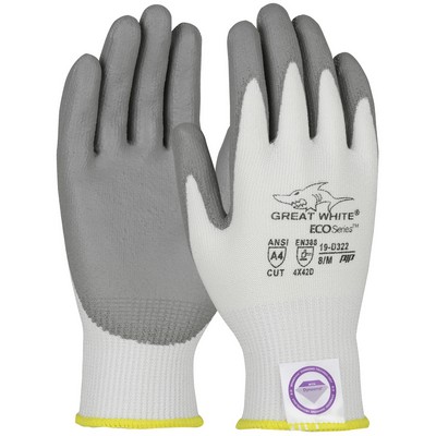Great White® ECO Series™ Seamless Knit Dyneema® Diamond 2.0 Blended Glove with Polyurethane Coated