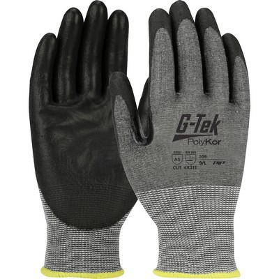 G-Tek® PolyKor® Seamless Knit PolyKor® Blended Glove with Polyurethane Coated Smooth Grip